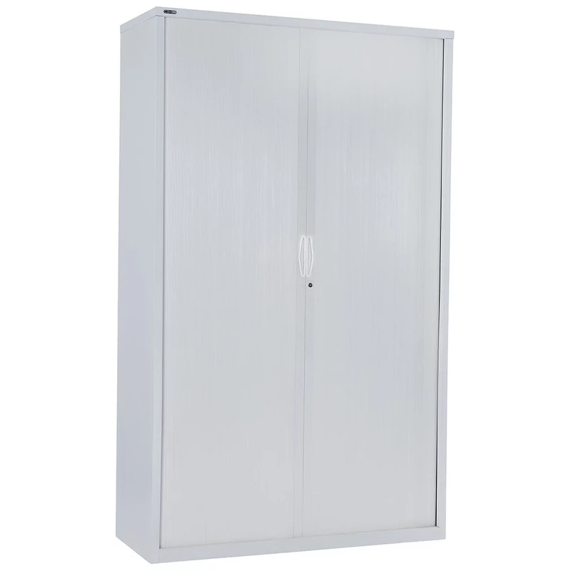 Rapidline Go Tambour Door Cupboard Includes 5 Shelves 900W x 473D x 1981mmH White