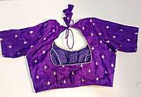 F42: Ready To Ship Beautiful Dual Shade Soft Silk Saree With Stitched Blouse