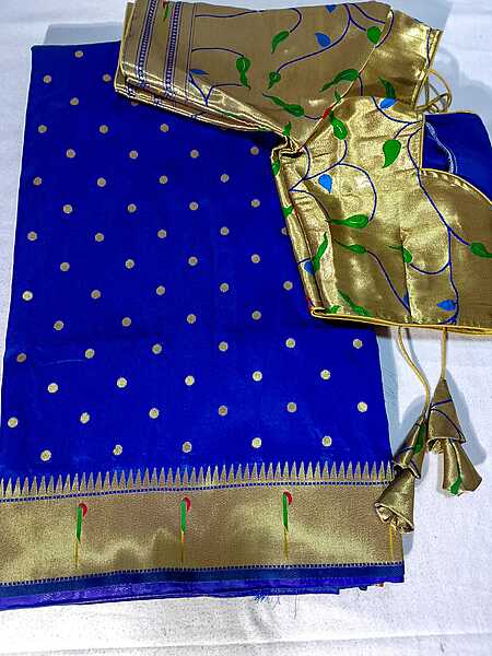 J429: Ready To Ship Beautiful Paithani Saree With Stitched Blouse