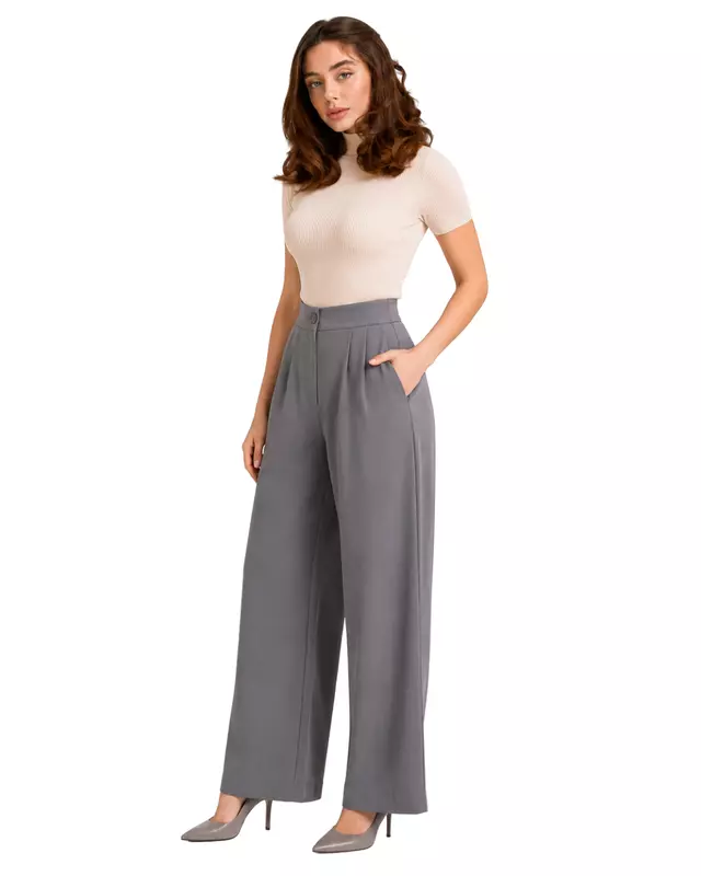 Elegant high-waisted wide-leg Pants