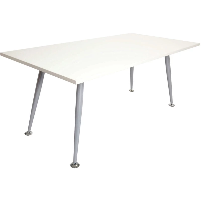 Rapidline Rapid Span Meeting Table 1800W x 900D x 730mmH White Top Silver Frame