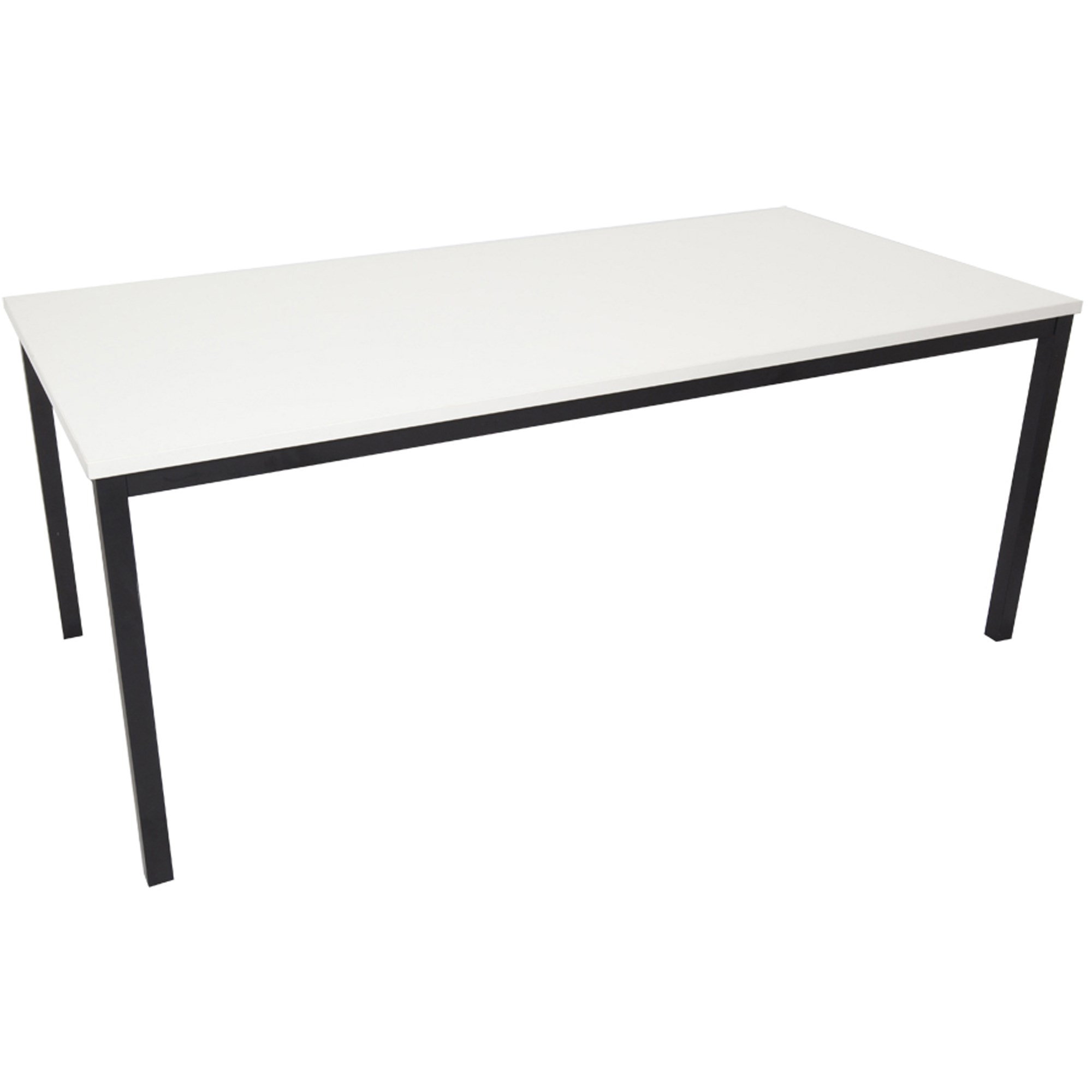 Rapidline Steel Frame Table 1800W x 900D x 730mmH White Top Black Frame