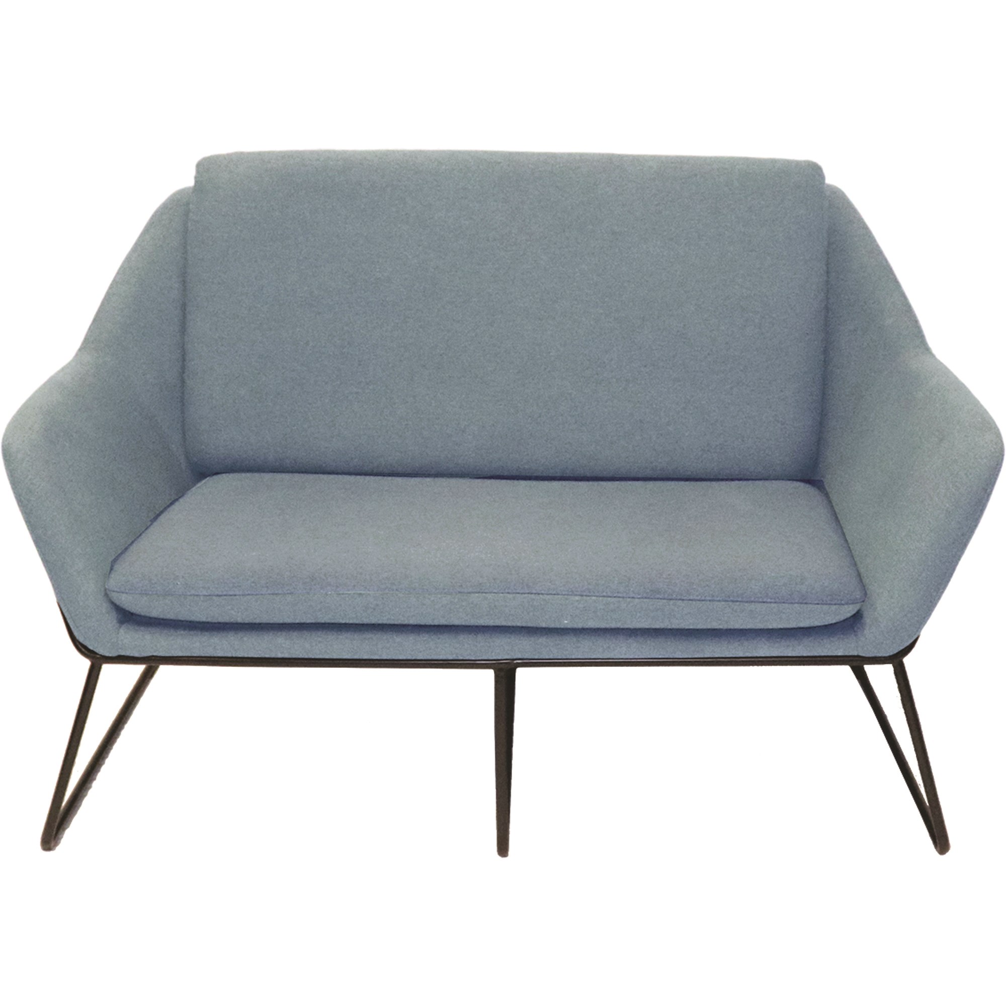Rapidline Cardinal Lounge Chair 2 Seater 1335W x 690D x 890mmH Light Blue Fabric