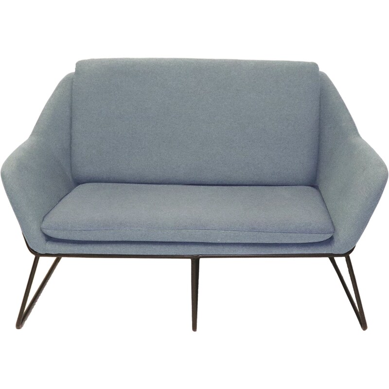Rapidline Cardinal Lounge Chair 2 Seater 1335W x 690D x 890mmH Light Blue Fabric