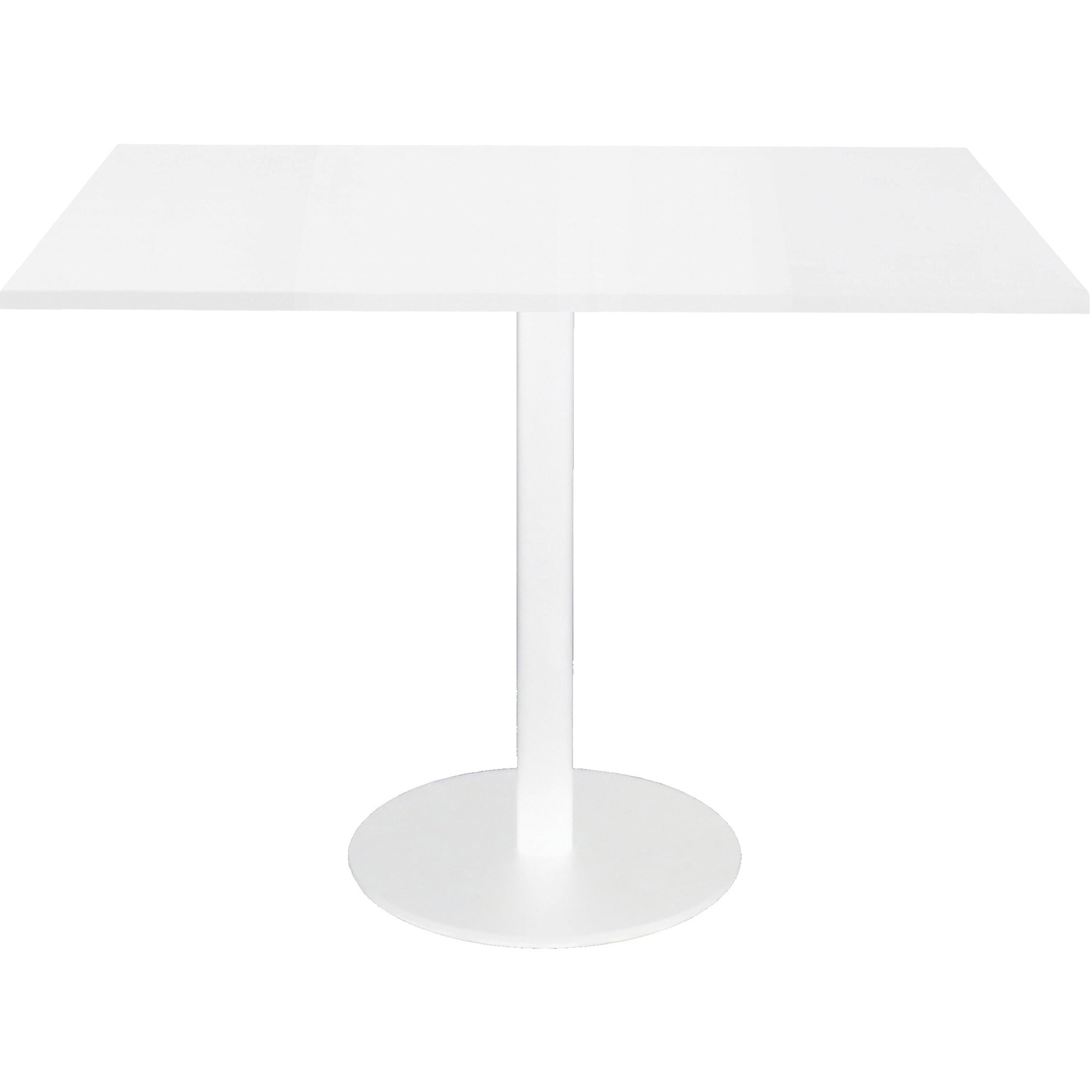 Rapidline Square Meeting Table 900W X 900D x 755mmH White Top White Base
