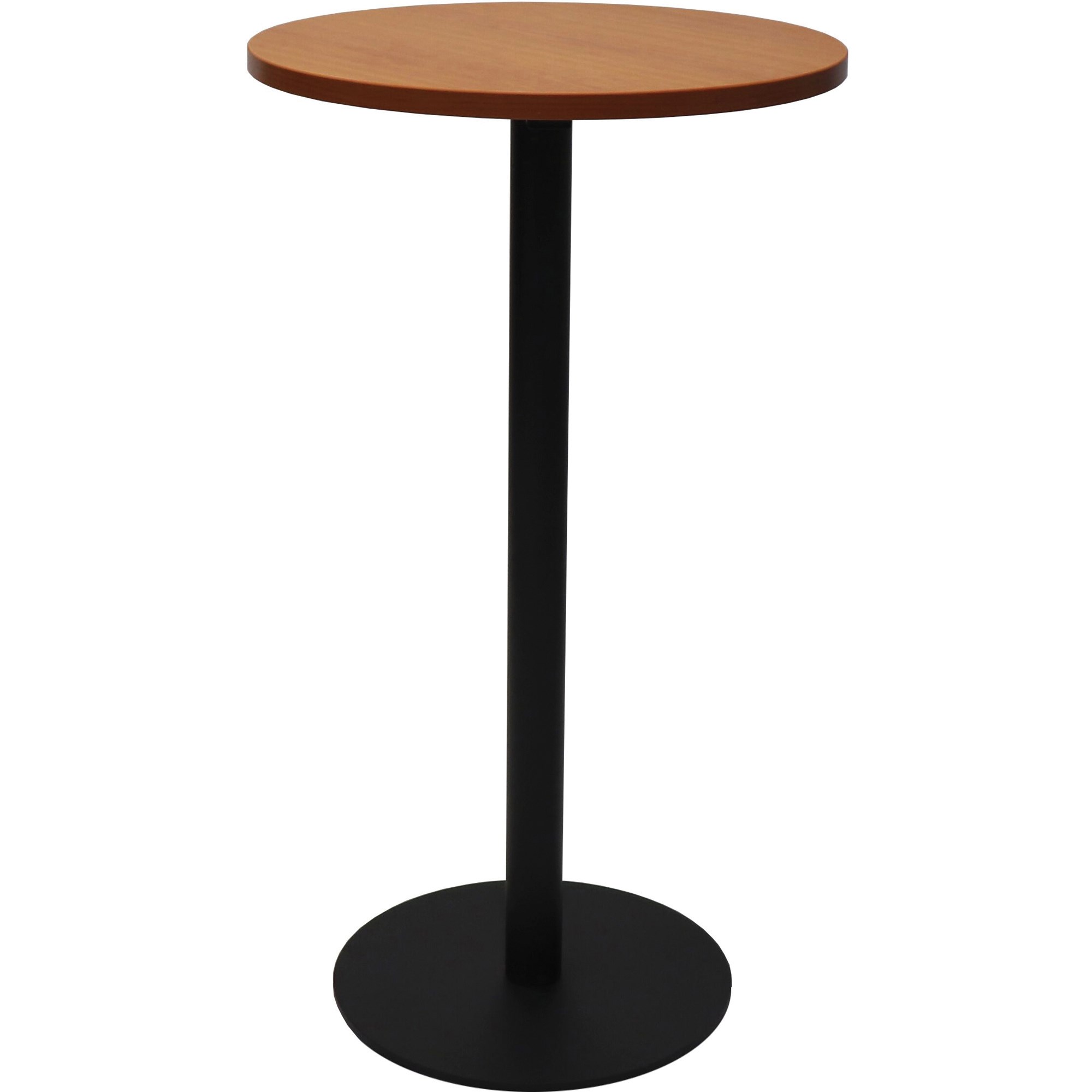 Rapidline Disc Base Dry Bar Table 600D x 1085mmH Cherry Top Black Base