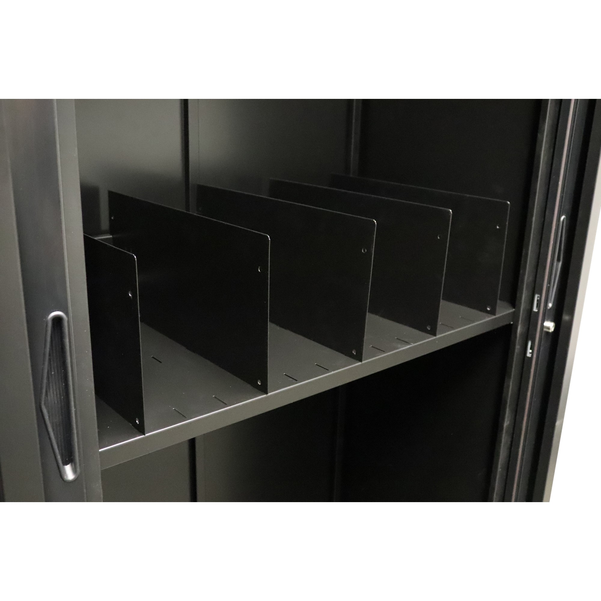 Rapidline Go Steel Tambour Accessory Shelf Divider Pack  Of 5 Black