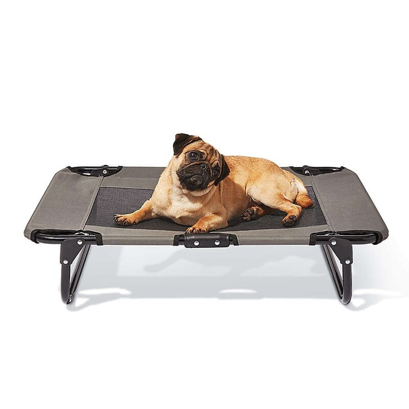 Catre plegable para perro gris Catre plegable para perro gris
