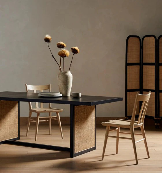 Sturdy Construction Rattan Dining Table Sturdy Construction Rattan Dining Table