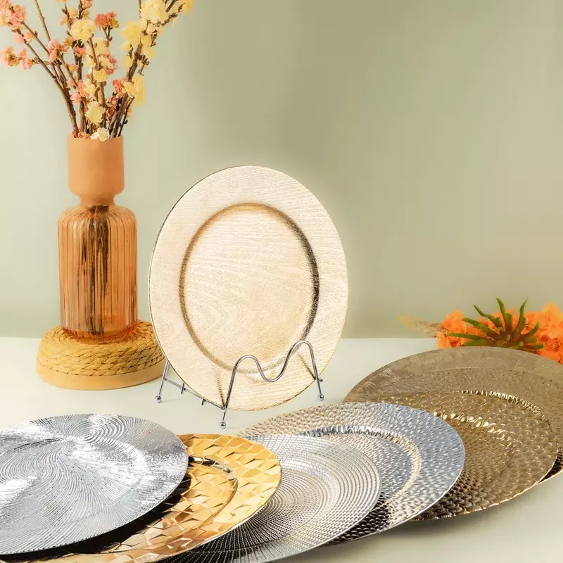 Multi-colored serving plate