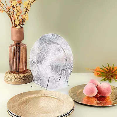 Multi-colored serving plate