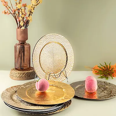 Multi-colored serving plate