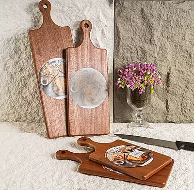 Rectangular T Wooden Hot Food Serving Board