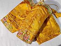 J297: Ready To Ship Beautiful Pure Kanchipattu Saree With Stitched Embroidery Work Blouse