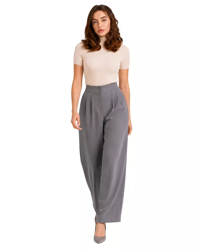 Elegant high-waisted wide-leg Pants