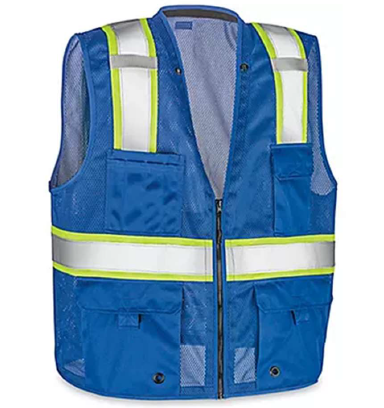 CHALECO RESCATISTA ALTA VISIVILIDAD AZUL 2290 S/M