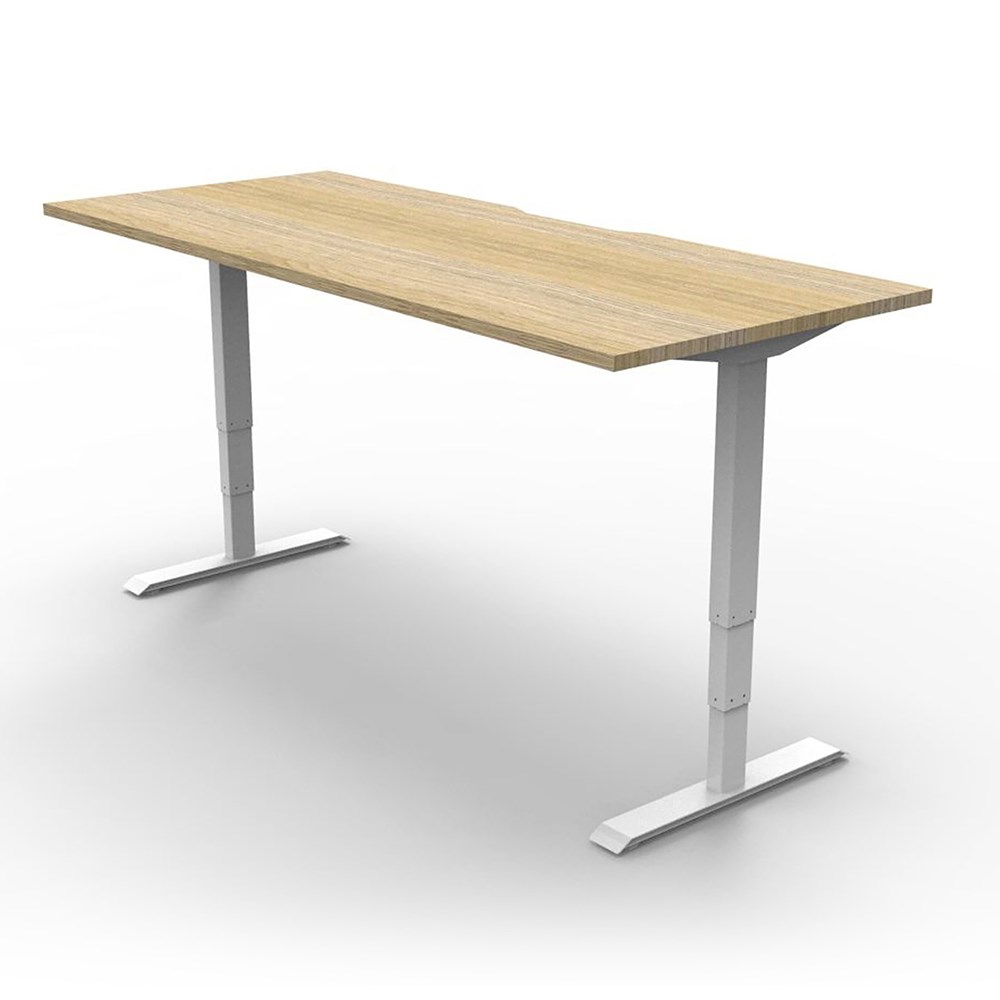 Rapidline Boost+ Single Sided Workstation 1500W x 750D x 1270mmH Oak/White