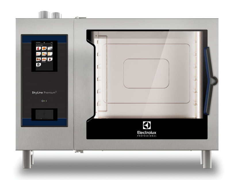 229767 SKYLINE PREMIUMS OVEN 6 GN 2/1 - GAS - LEFT HINGED DOOR - 3-GLASS