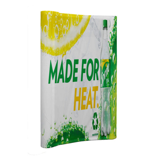 Curved Bannerwall with Wings 1.45 x 2.25m, Print Only