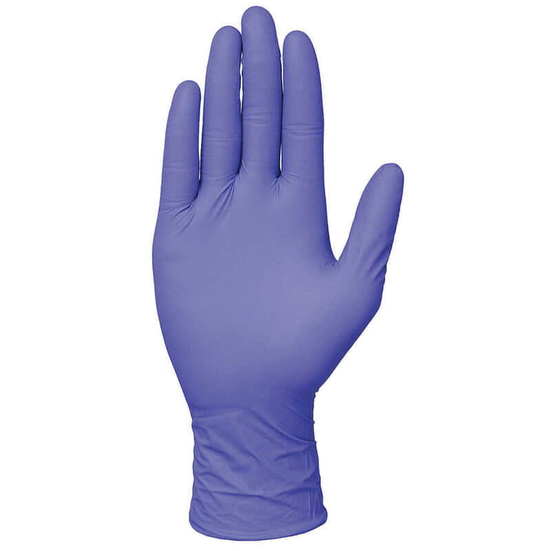 Guantes Desechables de Nitrilo Azul Libre de Polvo Sin Forro