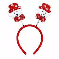Christmas Hairband with Santa Bear Design Festive Headband Party Accessory for kids