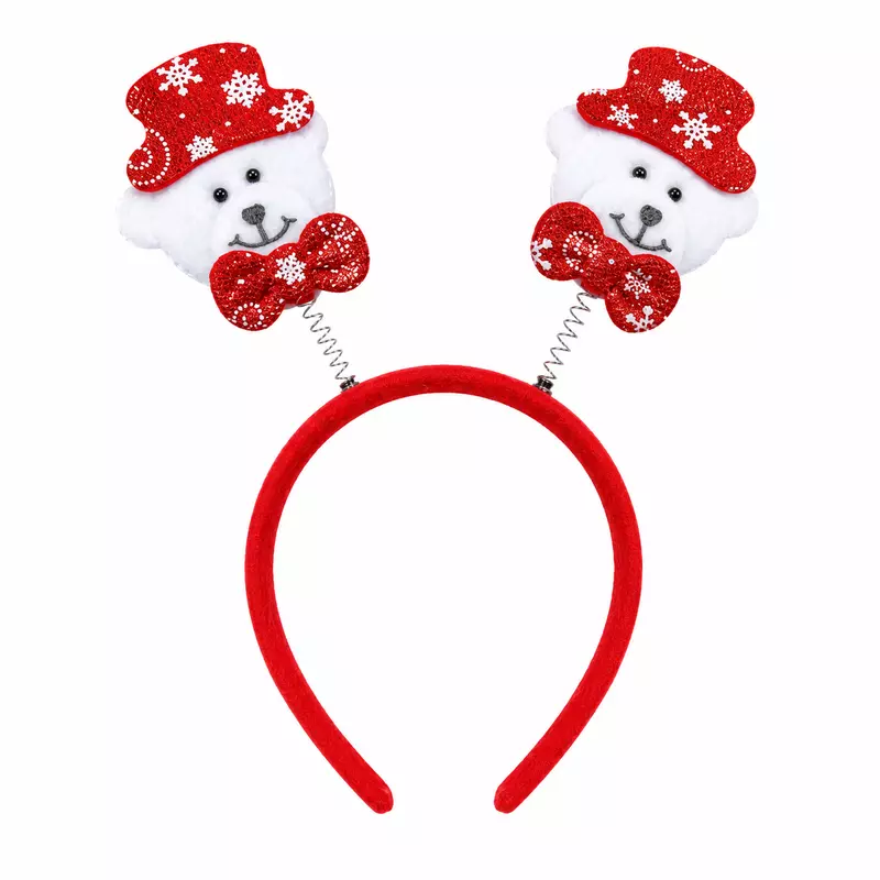 Christmas Hairband with Santa Bear Design Festive Headband Party Accessory for kids