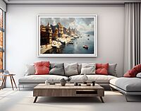 Varanasi India Art Print, Historic Ganges River Physical Fine Art Print