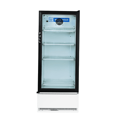 Large white super cooler by Blue Star, model SC375F.