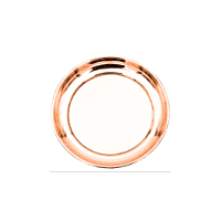 Brass Plain Plate for Regular Pooja/Prasadam Offering/Multipurpose