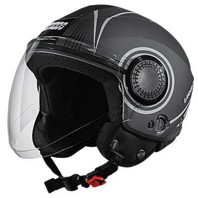 STUDDS URBAN SUPER D1 MATT GUN GREY N6 WHITE C/V (L)