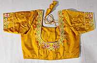 J297: Ready To Ship Beautiful Pure Kanchipattu Saree With Stitched Embroidery Work Blouse