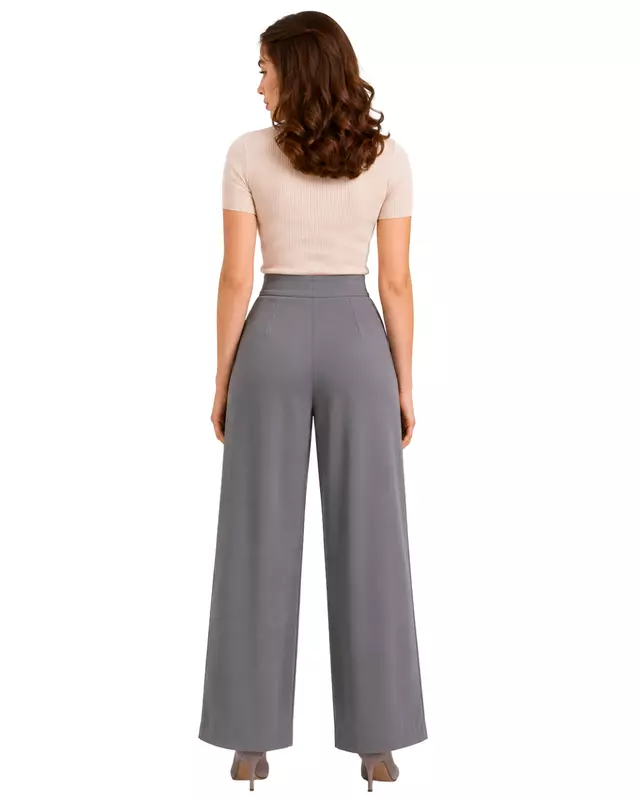 Elegant high-waisted wide-leg Pants
