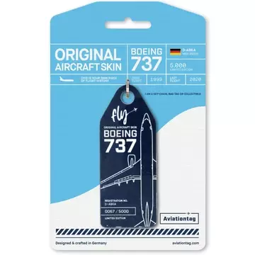 Aviationtag Boeing 737 - D-ABKA - Dark Blue