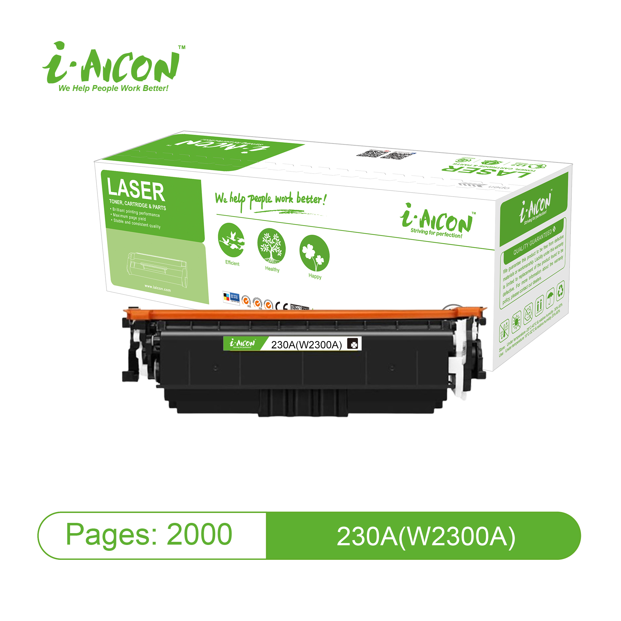 AICON BLACK TONER C-W2300A (230A)