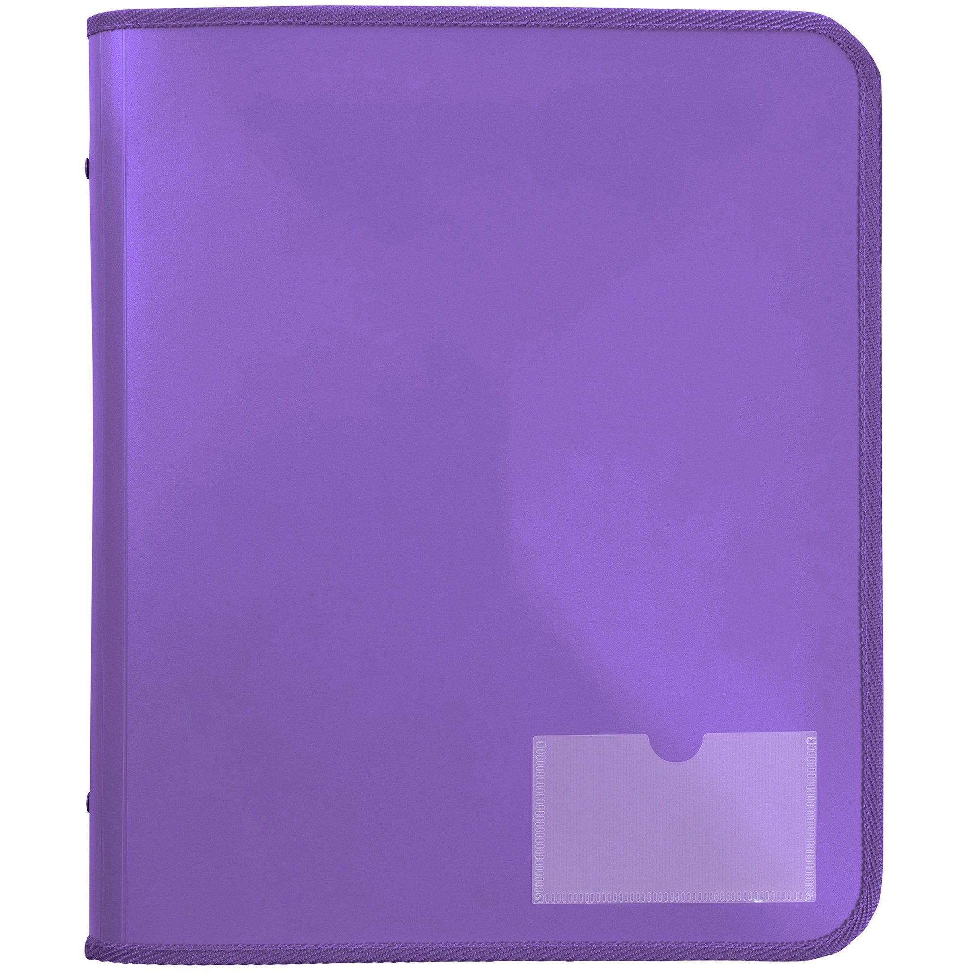 Marbig Zipper Binder With Tech Case A4 2D Ring 25mm Purple