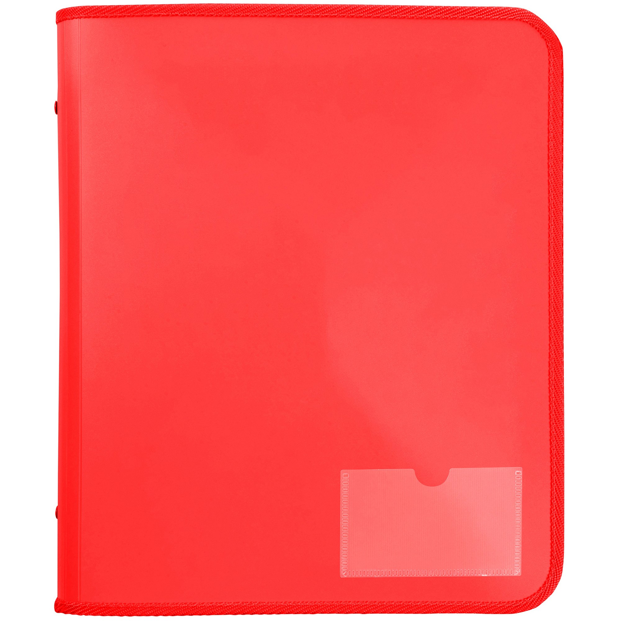 Marbig Zipper Binder With Tech Case A4 2D Ring 25mm Red