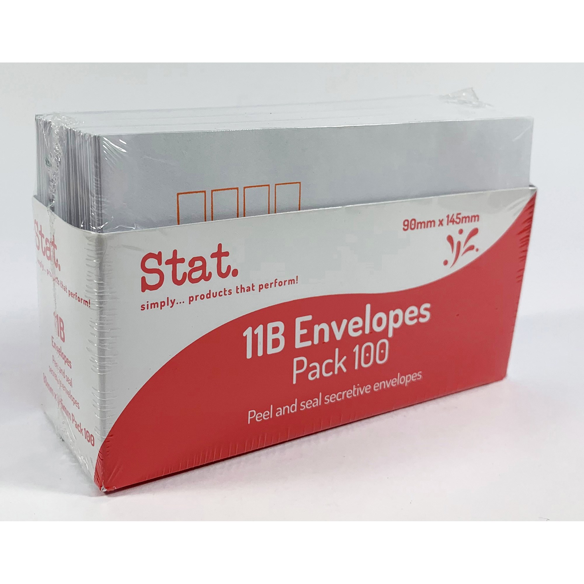 Stat Peel And Seal Envelope 11B Secretive White Pack  of 100
