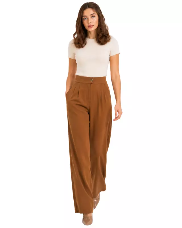 Elegant high-waisted wide-leg Pants