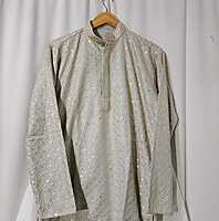 P150: Beautiful Ready To Ship Mens Kurta Pajama Set