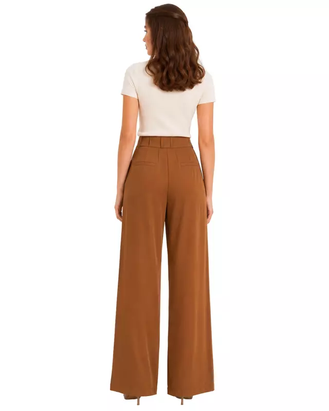 Elegant high-waisted wide-leg Pants