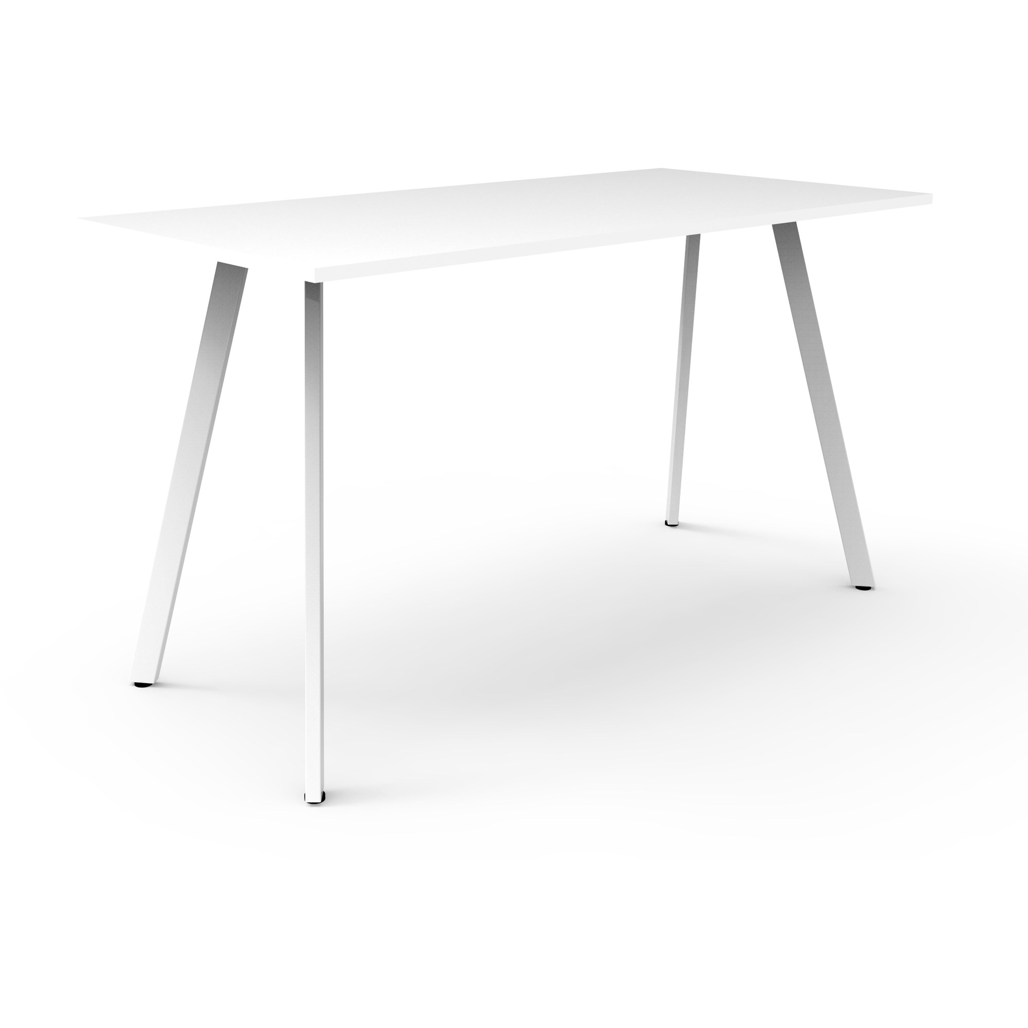Rapidline Eternity High Bar Table 1500W x 750D x 1050mmH White Top White Frame