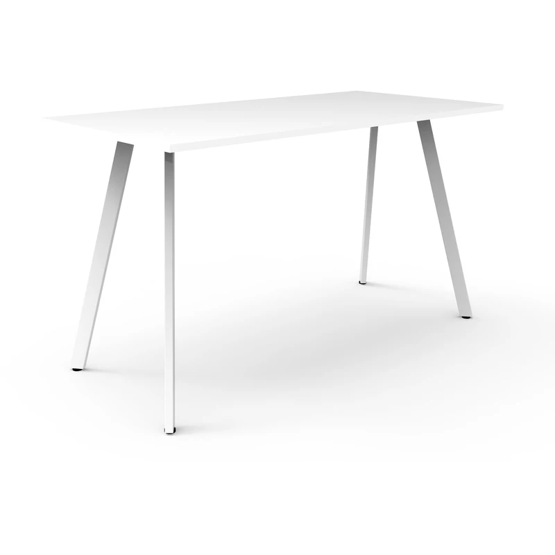Rapidline Eternity High Bar Table 1500W x 750D x 1050mmH White Top White Frame