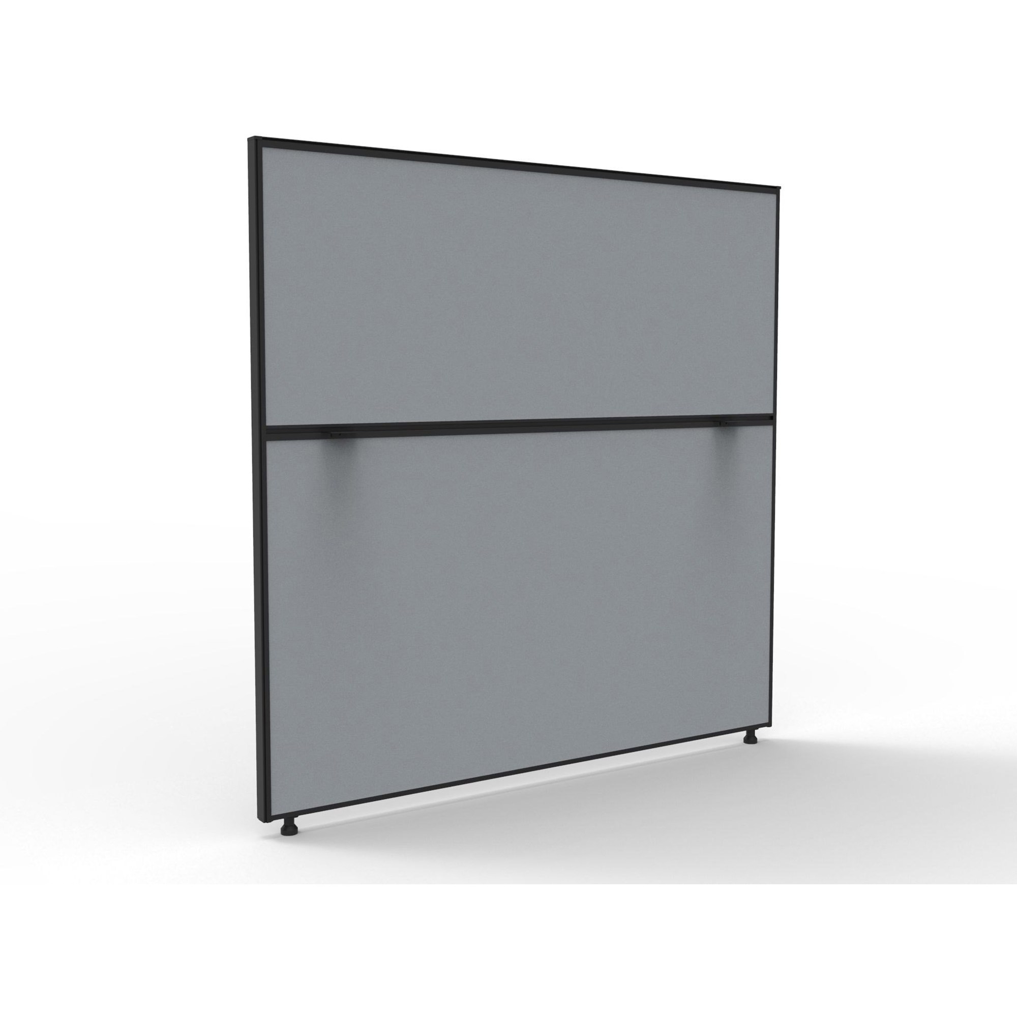 Rapidline SHUSH30+ Screen 1500W x 30D x 1200mmH Black Frame Grey Pinnable Fabric