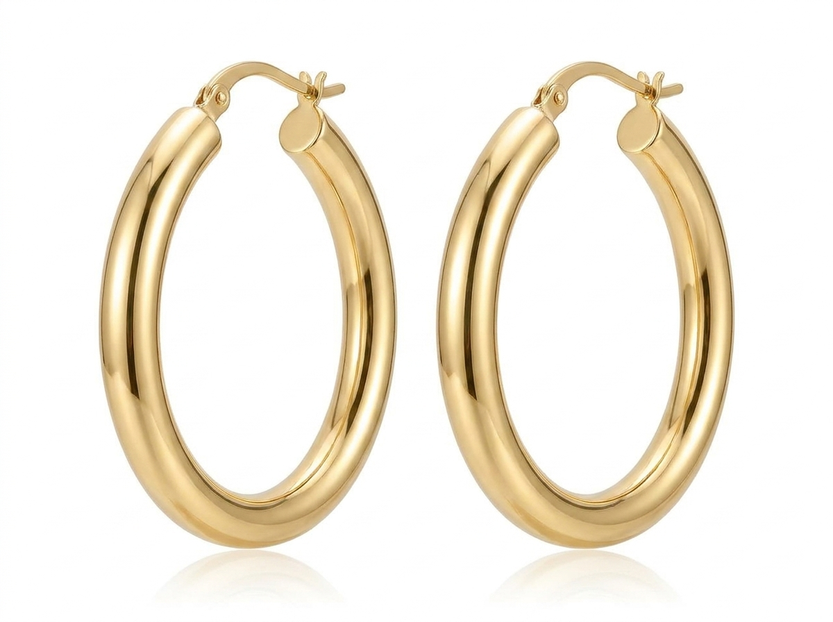 Aros de oro grandes