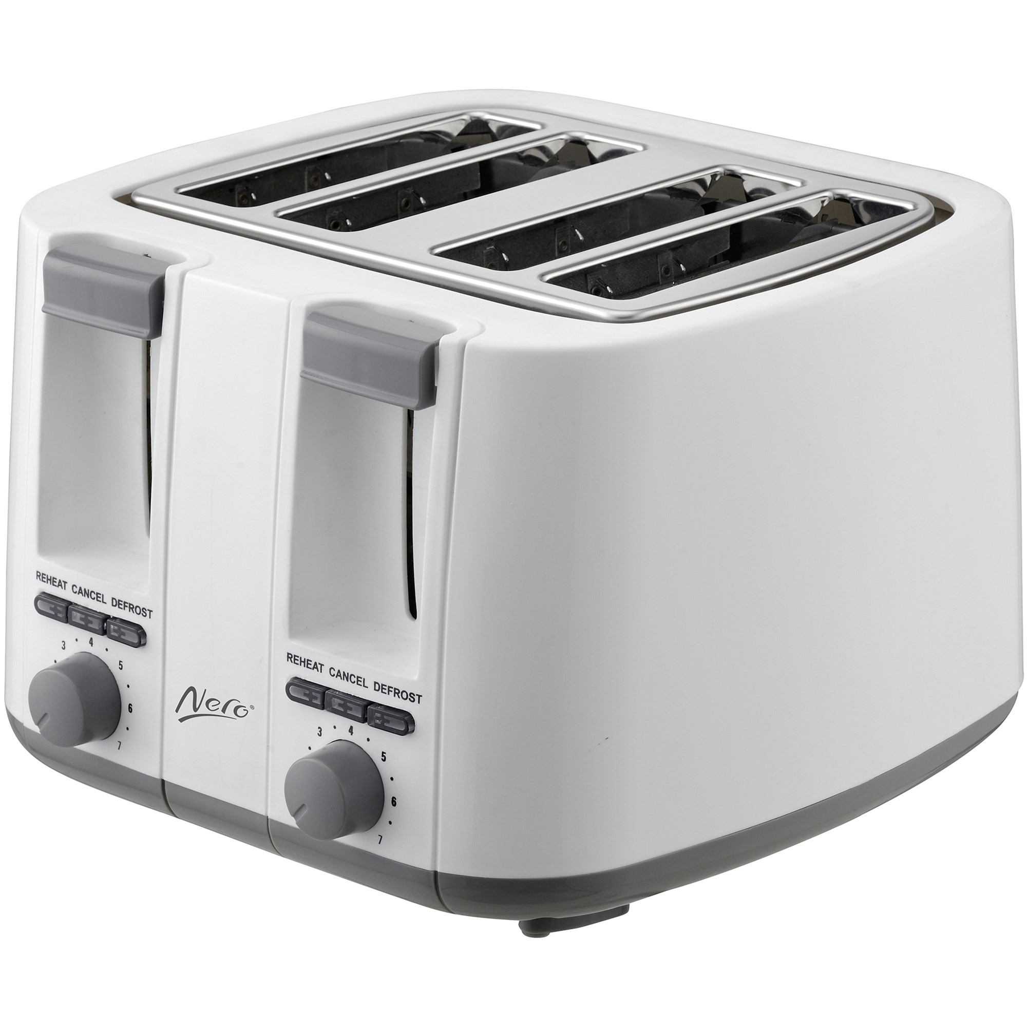 Nero 4 Slice Toaster White