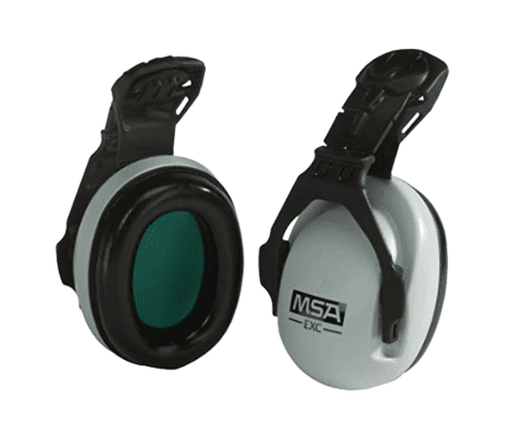 MSA, 10061230, EXC Cap Mounted Earmuffs, 25 dB NRR, Gray 454- 10061230 MSA, 10061230, EXC Cap Mounted Earmuffs, 25 dB NRR, Gray 454- 10061230