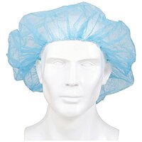 McKesson Bouffant Cap, Blue, Elastic Closure, 24" Circumference
