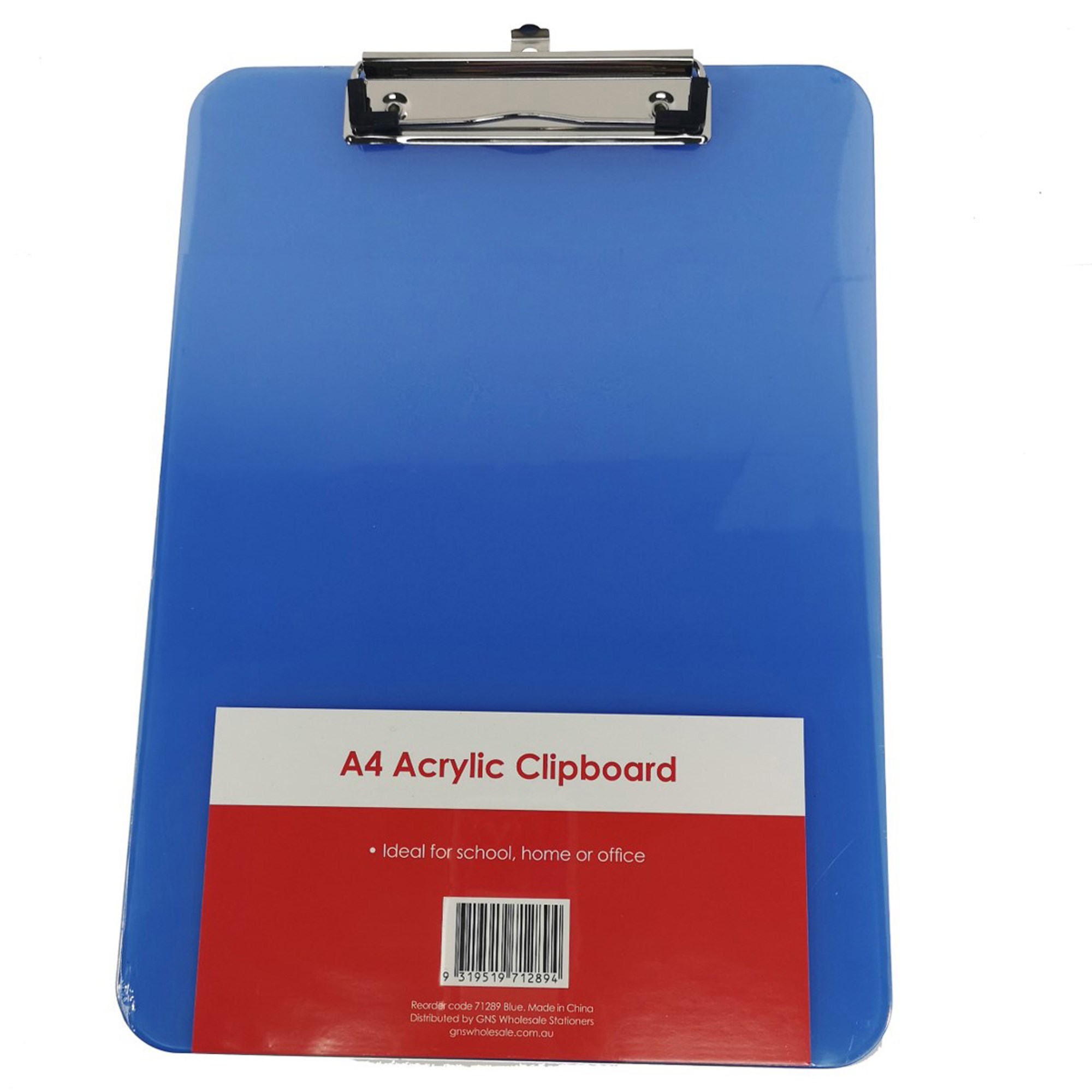 Stat Clipboard A4 Acrylic Blue
