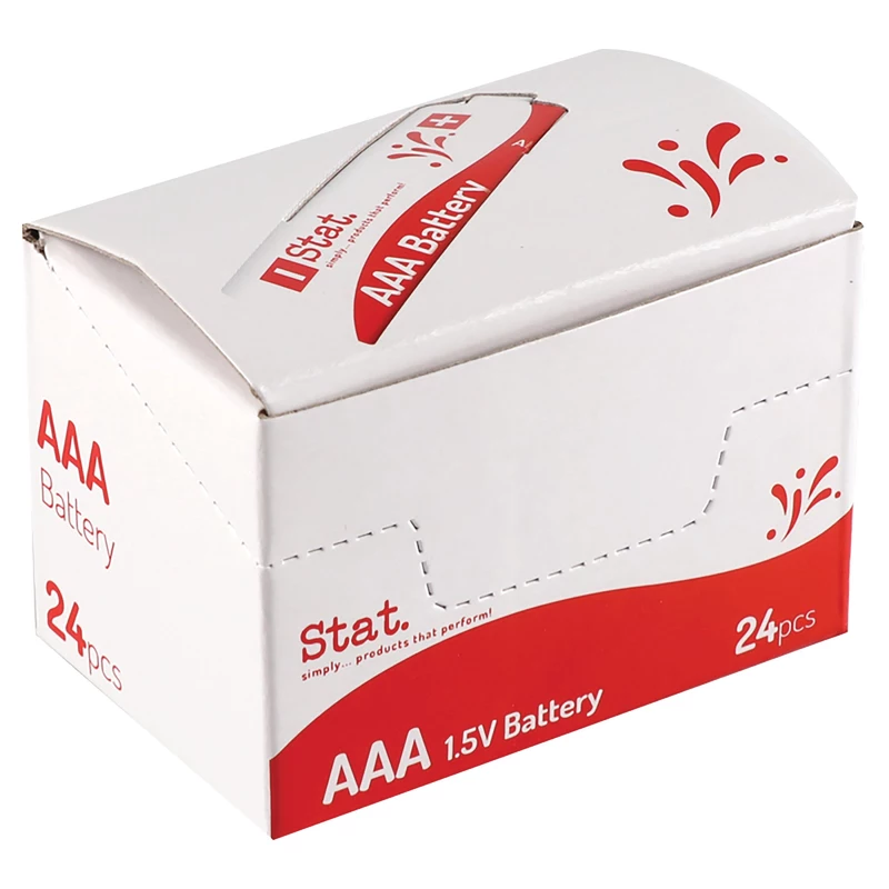 Stat Alkaline Battery Size AAA Bulk Box  Of 24