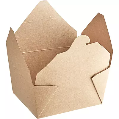 Kraft Microwavable Folded Paper Take-Out